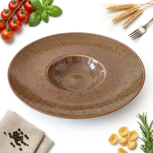 TALERZ GŁĘBOKI CERAMICZNY 26,5cm DO DESERÓW STARTERÓW ZUPY MAKARONU 240 ml