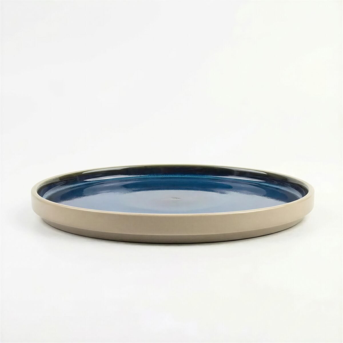 TALERZ OBIADOWY CERAMICZNY 1 szt. SZTOS GRANATOWY DO SERWOWANIA DAŃ 26,5 CM, zdjęcie 2