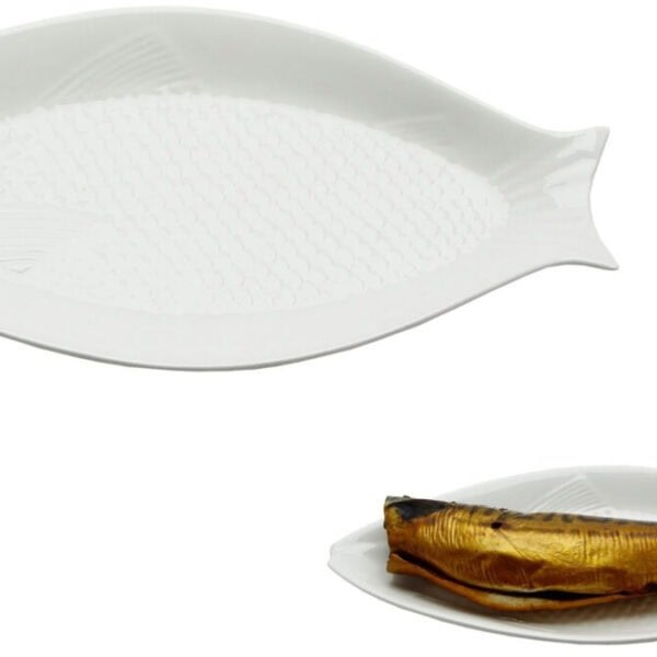 TALERZ PATERA PÓŁMISEK DO SERWOWANIA RYB PORCELANA