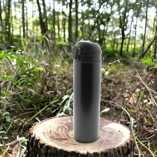 TERMOS KUBEK TERMICZNY PODRÓŻNY STALOWY 450 ml DO KAWY HERBATY WODY, zdjęcie 1