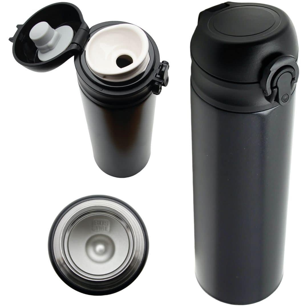 TERMOS KUBEK TERMICZNY PODRÓŻNY STALOWY 450 ml DO KAWY HERBATY WODY, zdjęcie 5