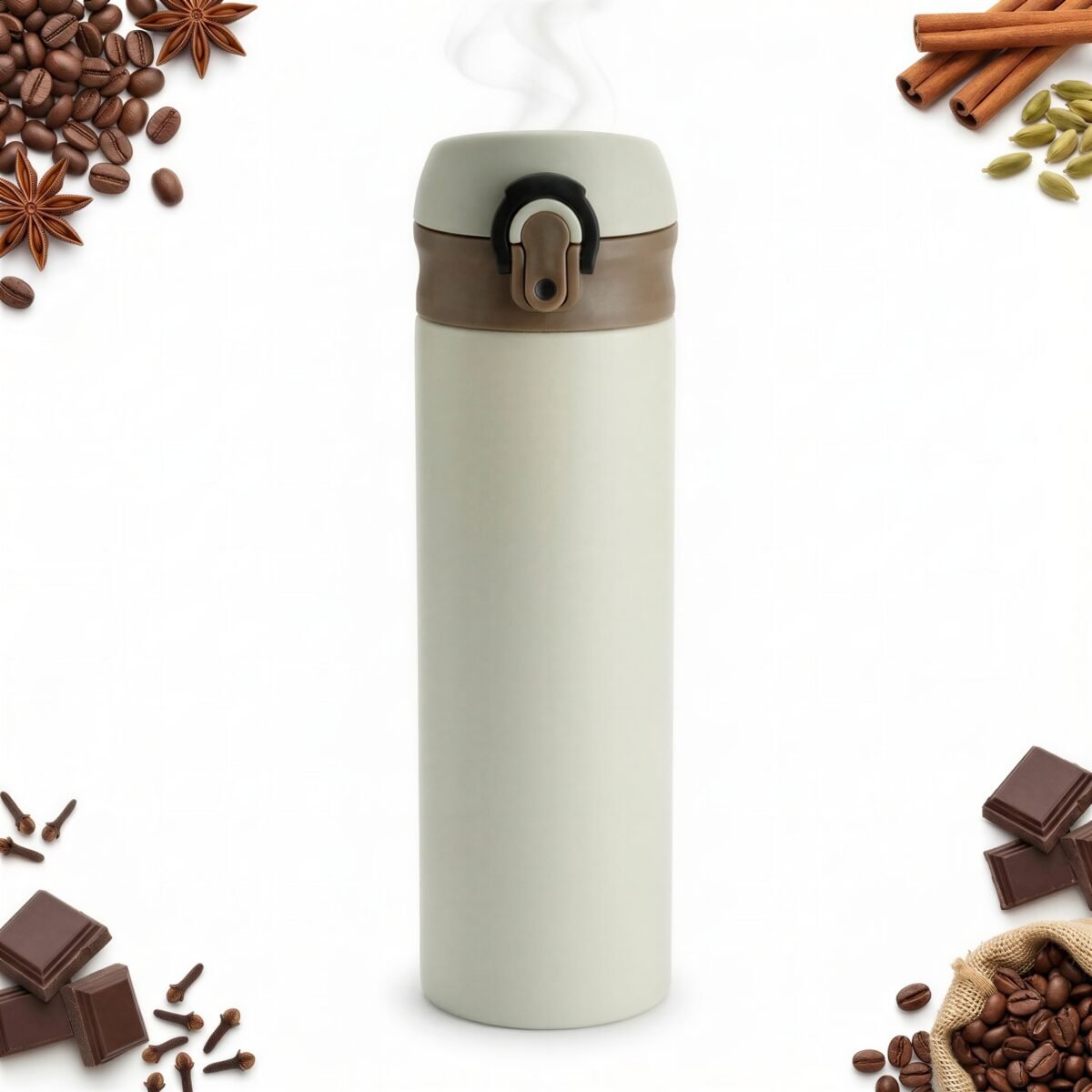 TERMOS KUBEK TERMICZNY TURYSTYCZNY 450 ML DO KAWY HEBARTY WODY Z LODEM