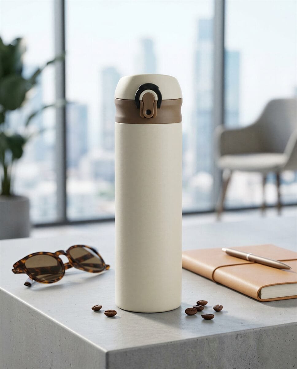 TERMOS KUBEK TERMICZNY TURYSTYCZNY 450 ML DO KAWY HEBARTY WODY Z LODEM, zdjęcie 3