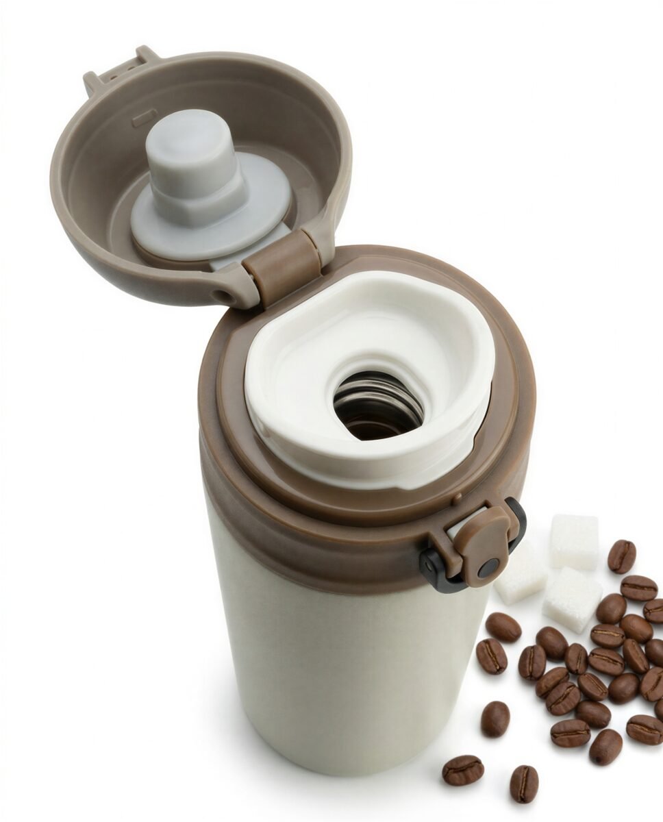 TERMOS KUBEK TERMICZNY TURYSTYCZNY 450 ML DO KAWY HEBARTY WODY Z LODEM, zdjęcie 12