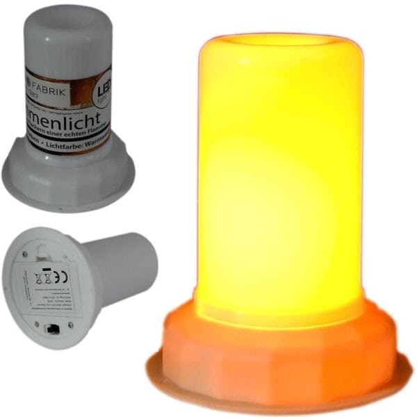 WKŁAD DO ZNICZA LED LAMPION LEDOWY EFEKT ŻYWEGO OGNIA TIMER 6H