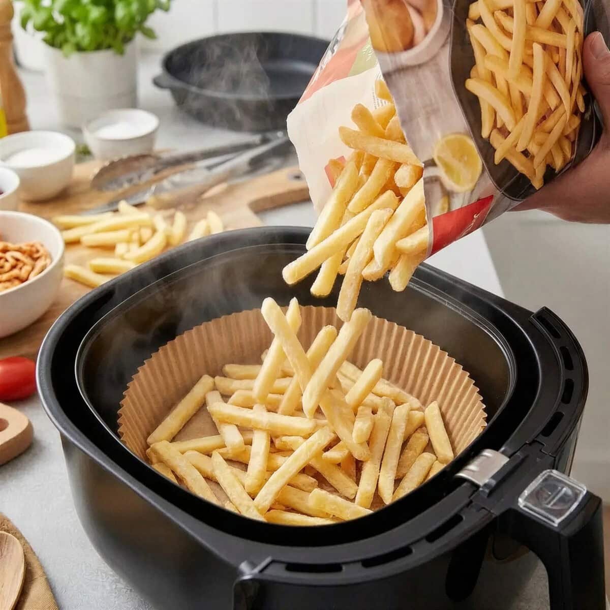 WKŁADY PAPIEROWE DO FRYTKOWNICY FRYTOWNICY BEZTŁUSZCZOWEJ 20/25 cm 50szt, zdjęcie 15